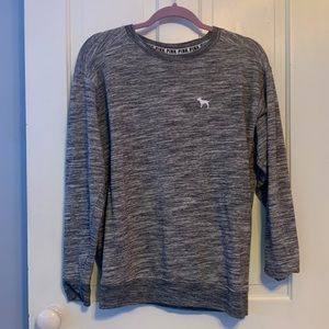 VS PINK GREY HEATHERED CREWNECK SWEATSHIRT SIZE XS